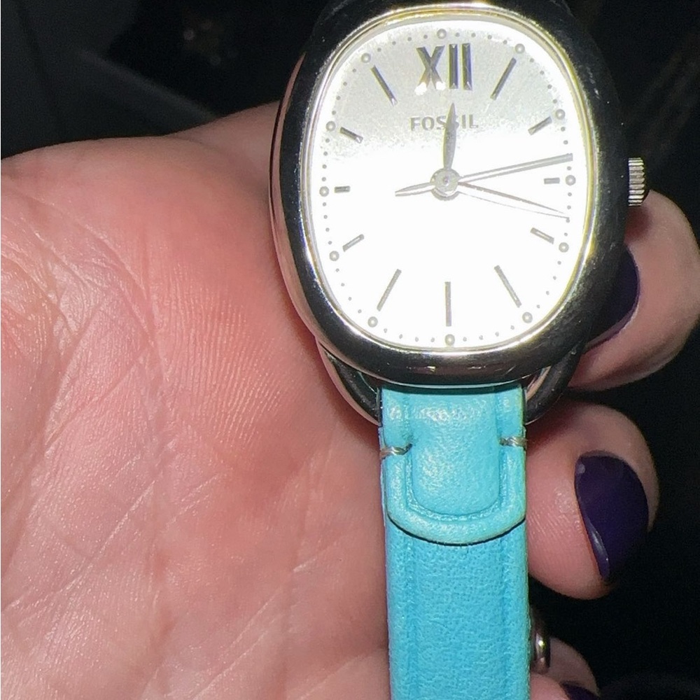 Fossil Women's Turquoise Leather Strap Watch